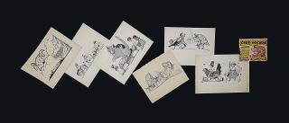 Sergei Chekhonin - Six Illustrations For The Children\'S Book \'Skok-Poskok\'