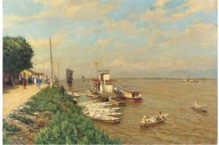 Sergei Ivanovich Lobanov - Eastern Riverscape