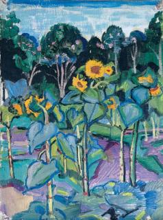 Sergei Ivanovich Lobanov - Sunflowers