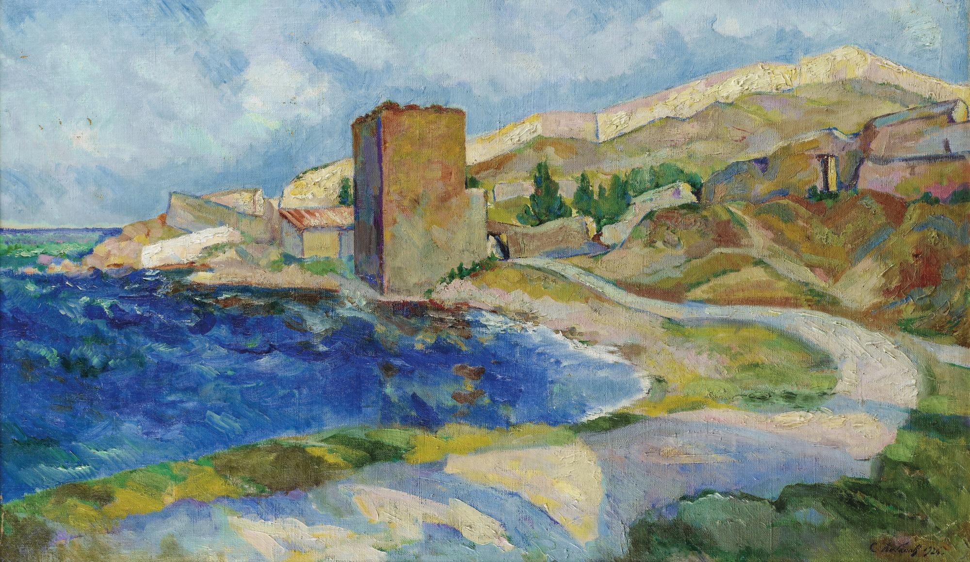 Sergei Ivanovich Lobanov - View Of Justinian’S Tower, Feodosia  