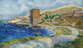 Sergei Ivanovich Lobanov - View Of Justinian’S Tower, Feodosia  