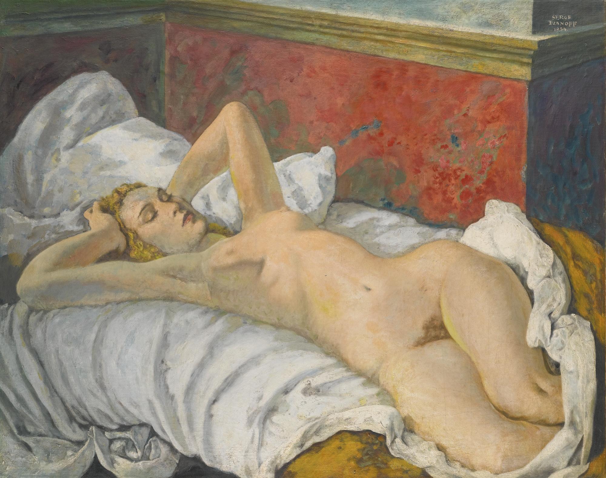 Sergei Petrovich Ivanov - Reclining Nude