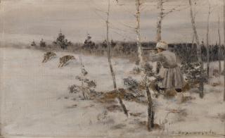Sergei Semenovich Voroshilov - Hunting Scene.