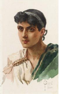 Sergei Solomko - Portrait of a Roman in Green Toga