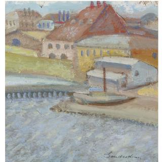 Sergei Soudeikine - Buildings On A Canal