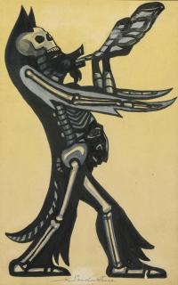 Sergei Soudeikine - Costume Design For The Ballet Night On Bald Mountain, A Scene In The Opera The Fair At Sorochyntsi 