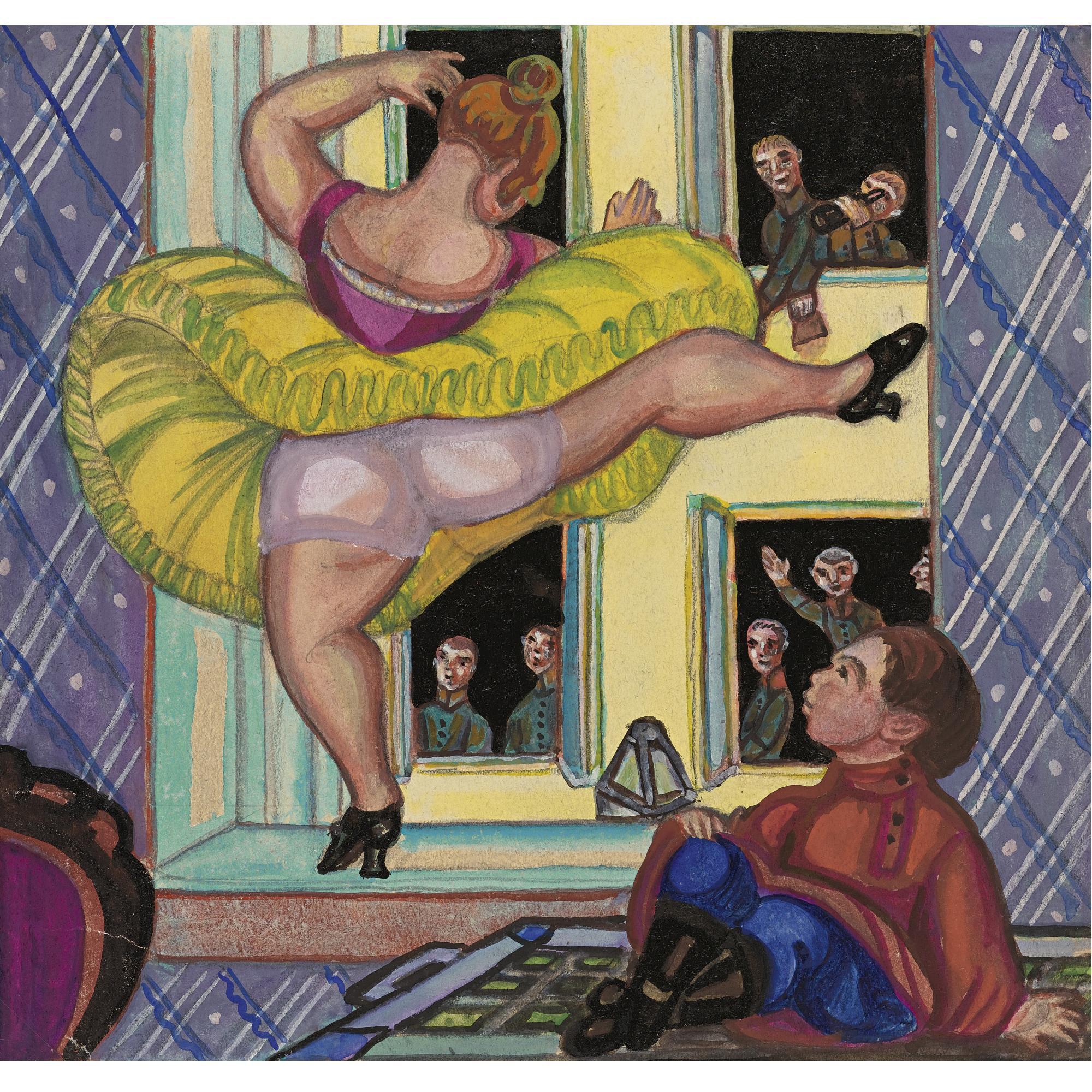Sergei Soudeikine - Russian Dancing On The Window Sill