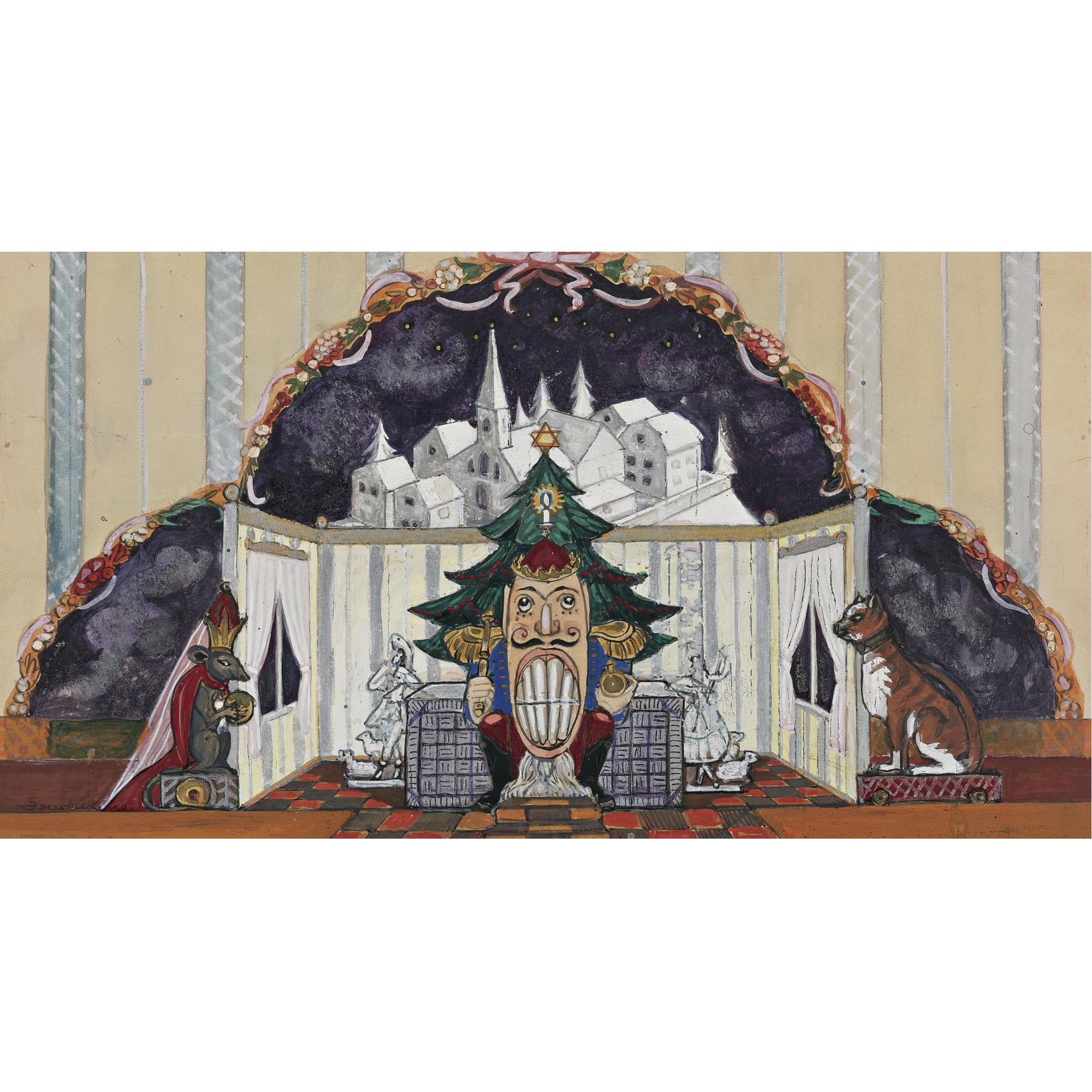 Sergei Soudeikine - Set Design For The Ballet Nutcracker
