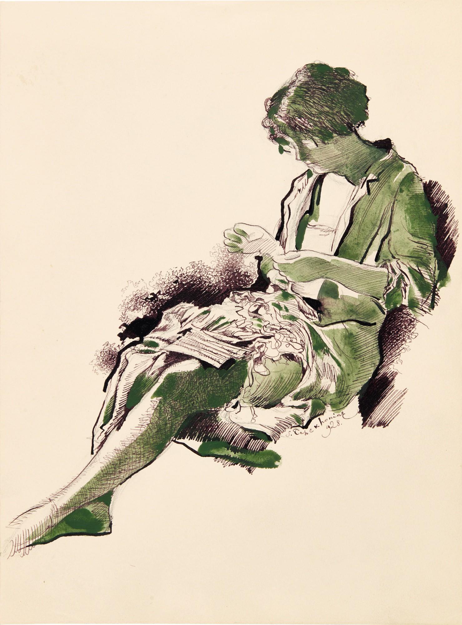 Sergei Vasilievich Chekhonin - A Group Of Six Drawings