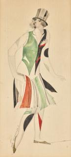 Sergei Vasilievich Chekhonin - Lady In A Flapper Dress