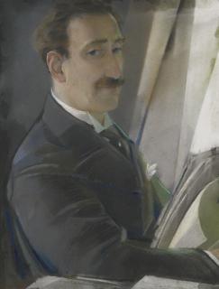 Sergei Vasilievich Chekhonin - Portrait Of An Artist Said To Be Léon Bakst