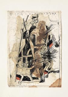 Sergei Volokhov - Study for man with stilts