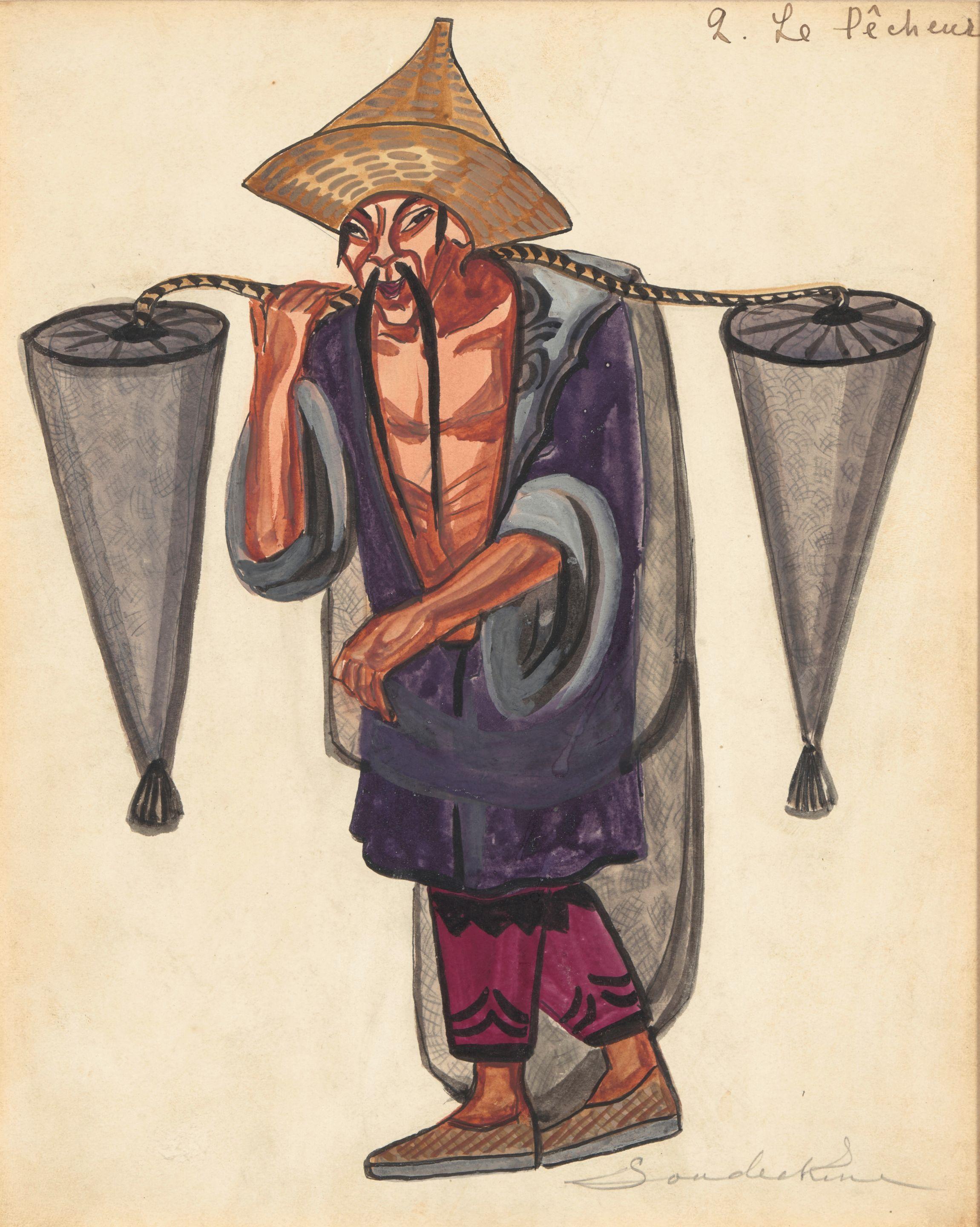 Sergei Yur\'evich Sudeikin - A group of three costume designs