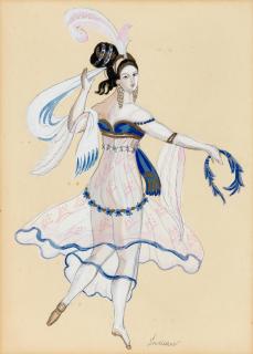 Sergei Yur\'Evich Sudeikin - Three costume designs for the ballet Sleeping Beauty: Carabosse, Fairy and another