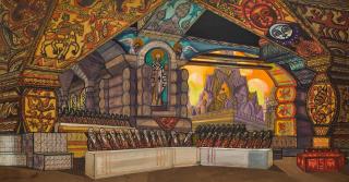 Sergei Yurievich Sudeikin - Novgorod Bratchina, Stage Design for Sadko