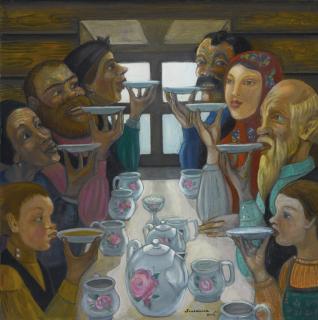 Sergei Yurievich Sudeikin - Tea Drinkers