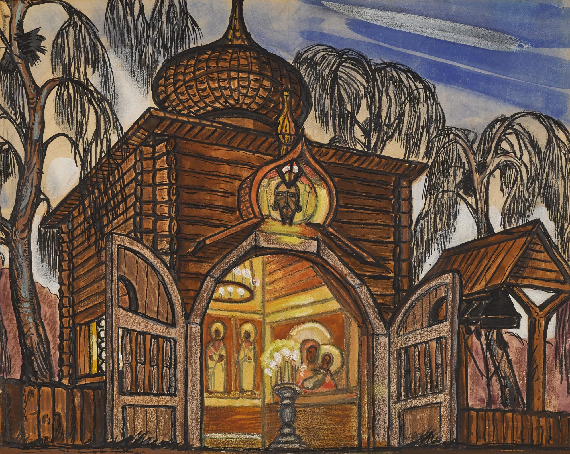 Sergei Yurievich Sudeikin - Wooden Church