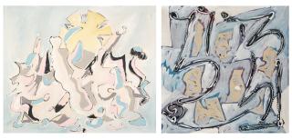 Sergio Dangelo - Lotto composto da due opere: