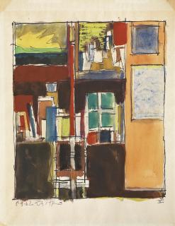 Sergio de Castro - Sans titre (Étude pour l\'Atelier)