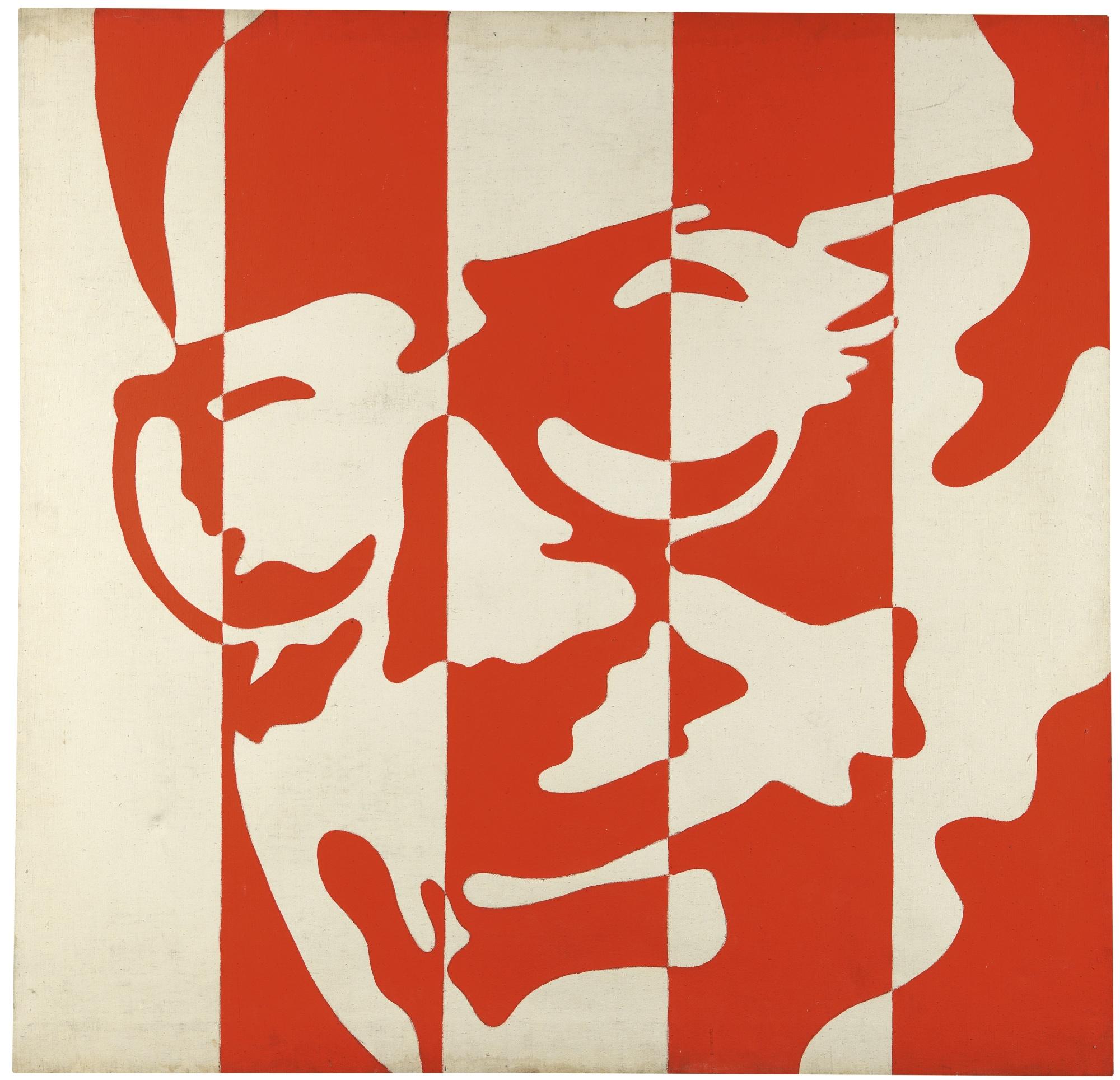 Sergio Lombardo - Senza Titoloacrylic On Canvas, Executed In 1966