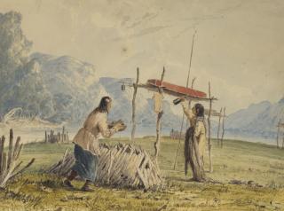 Seth Eastman - Feeding the Dead