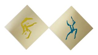 Seth Price - Ii. Gold Key (Light Blue 4)  [2 Works]