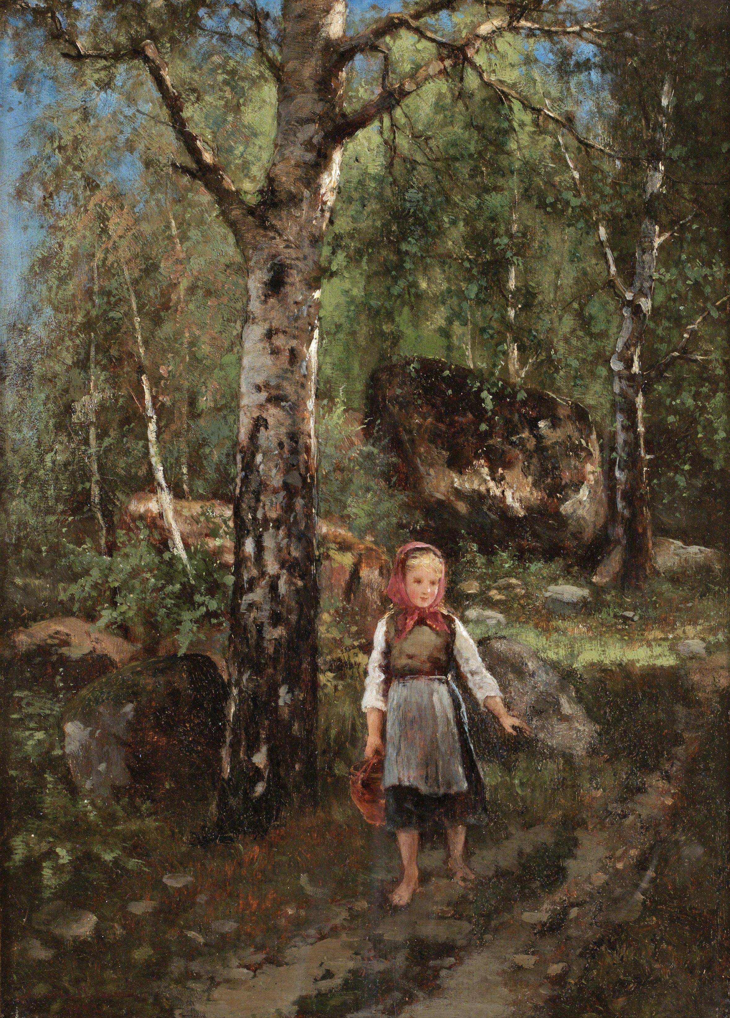 Severin Nilson - Flicka i skogsbryn