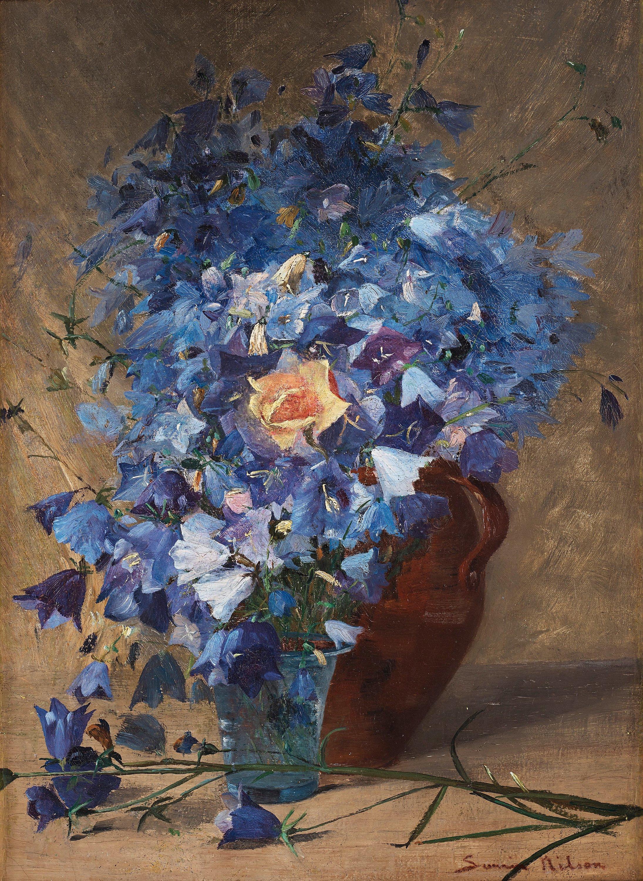 Severin Nilson - Still life with flowers