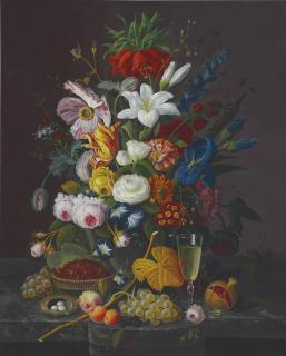 Severin Roesen - Floral Still Life