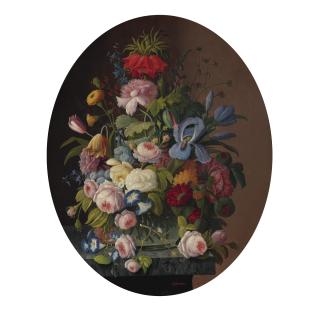 Severin Roesen - Still Life With Flowers