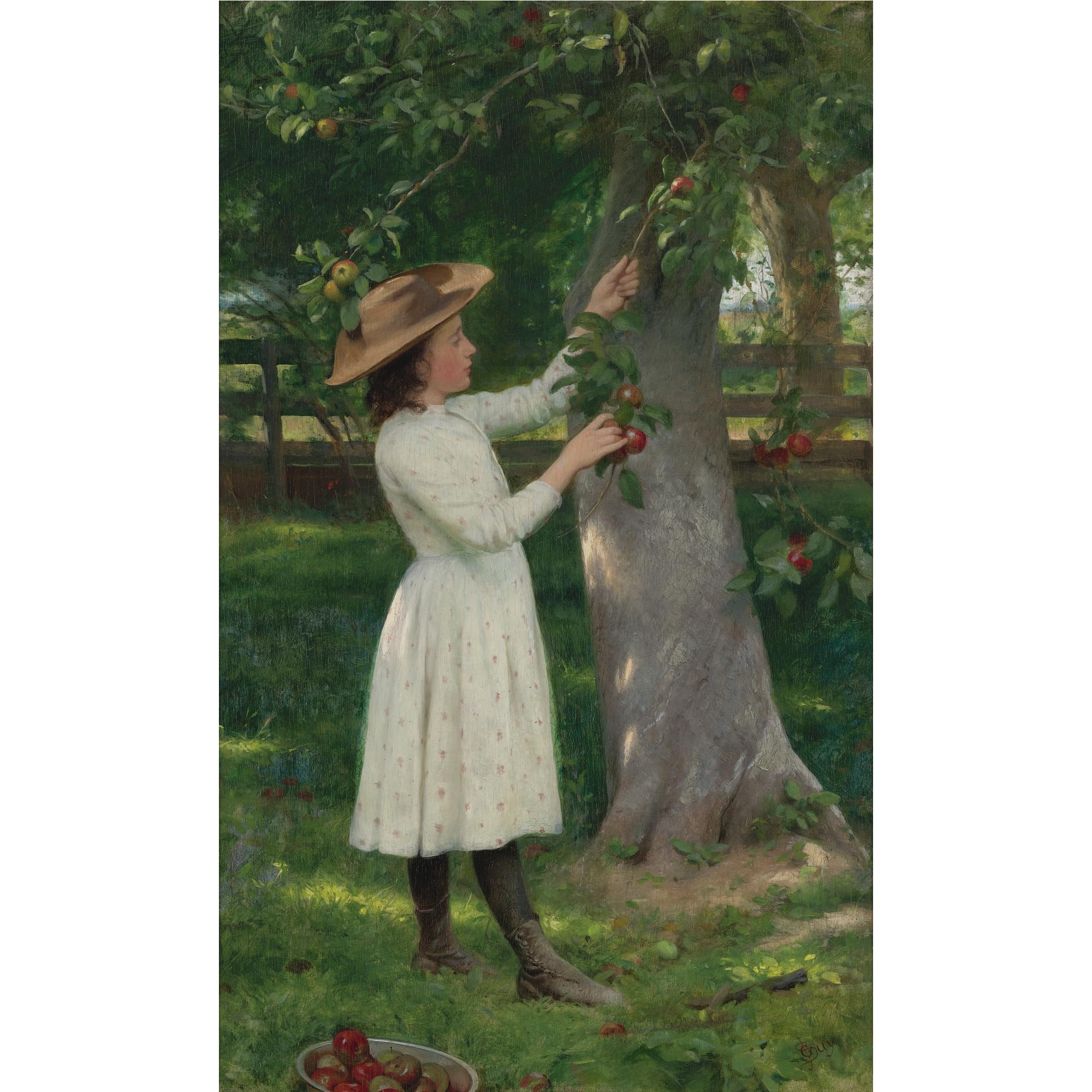 Seymour Joseph Guy - The Pick Of The Orchard (Picking Apples)