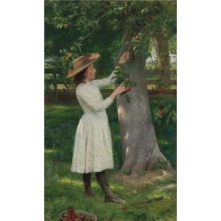 Seymour Joseph Guy - The Pick Of The Orchard (Picking Apples)