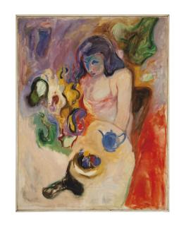 Seymour Rosofsky - Woman seated at a table