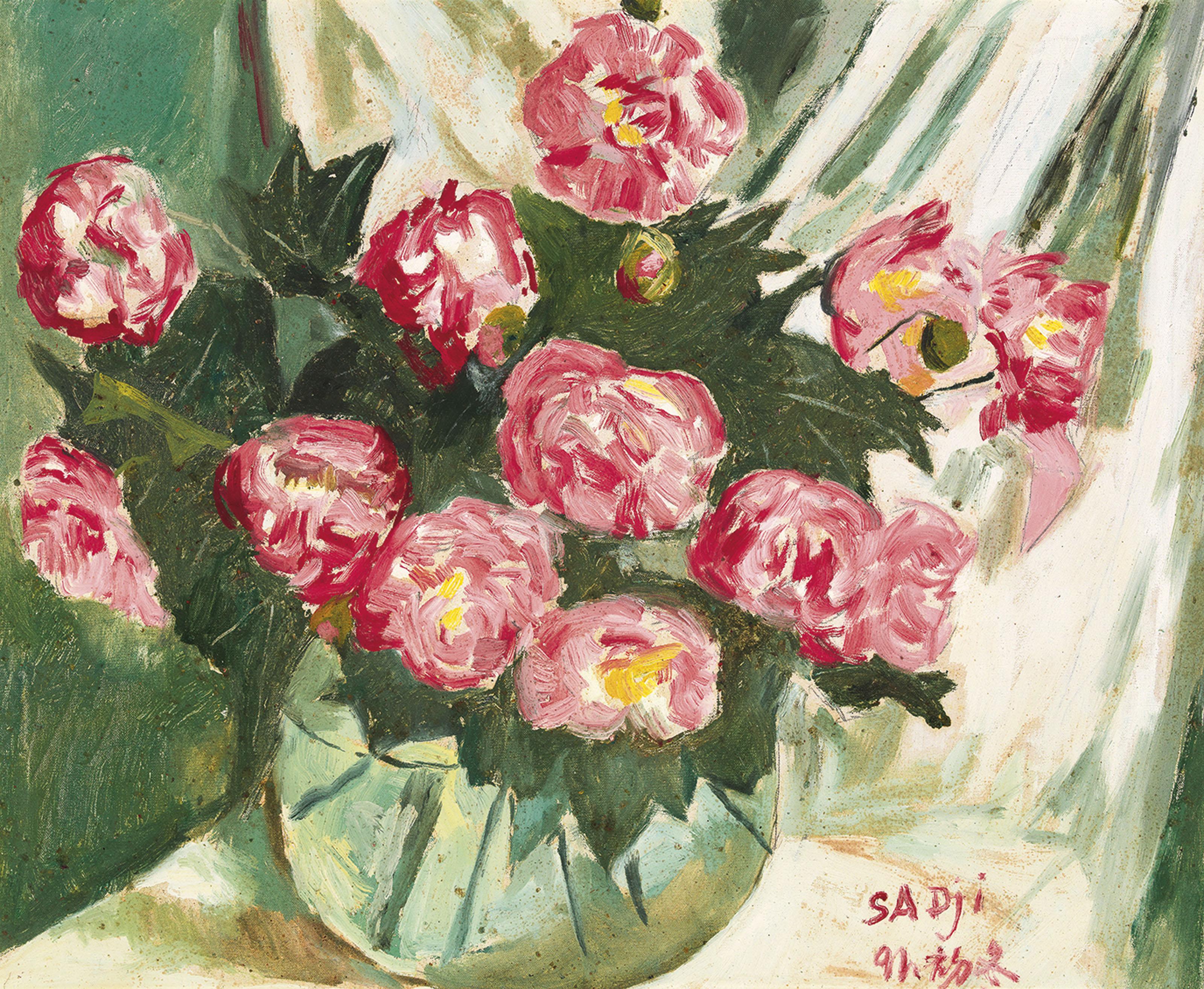 Sha Qi - A Vase of Flowers