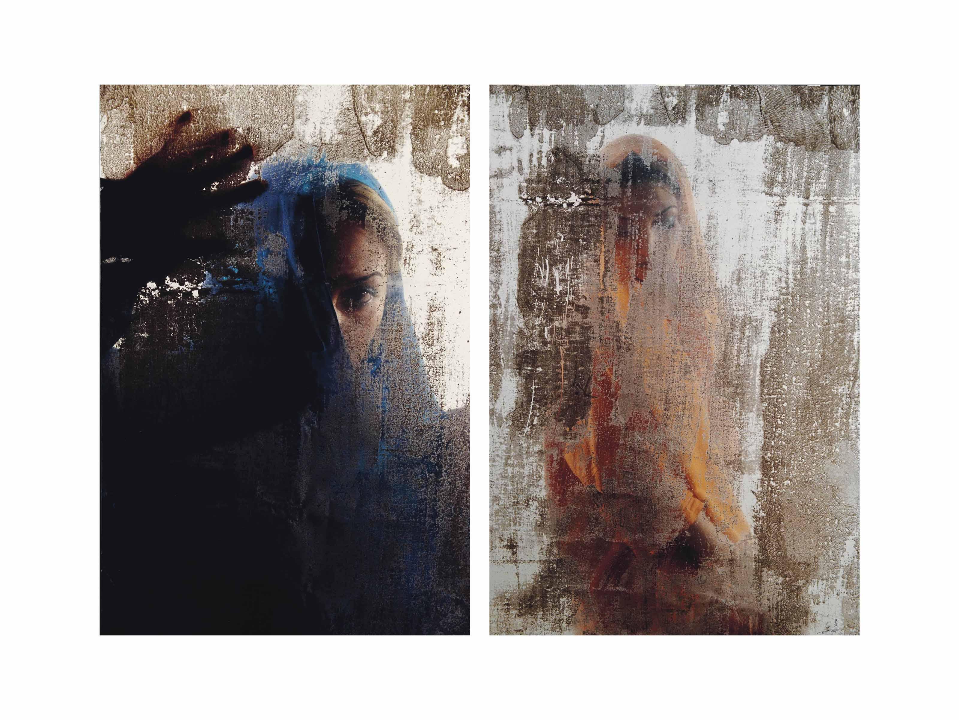 Shadi Ghadirian - (i) Be Colourful #2  (ii) Be Colourful #4