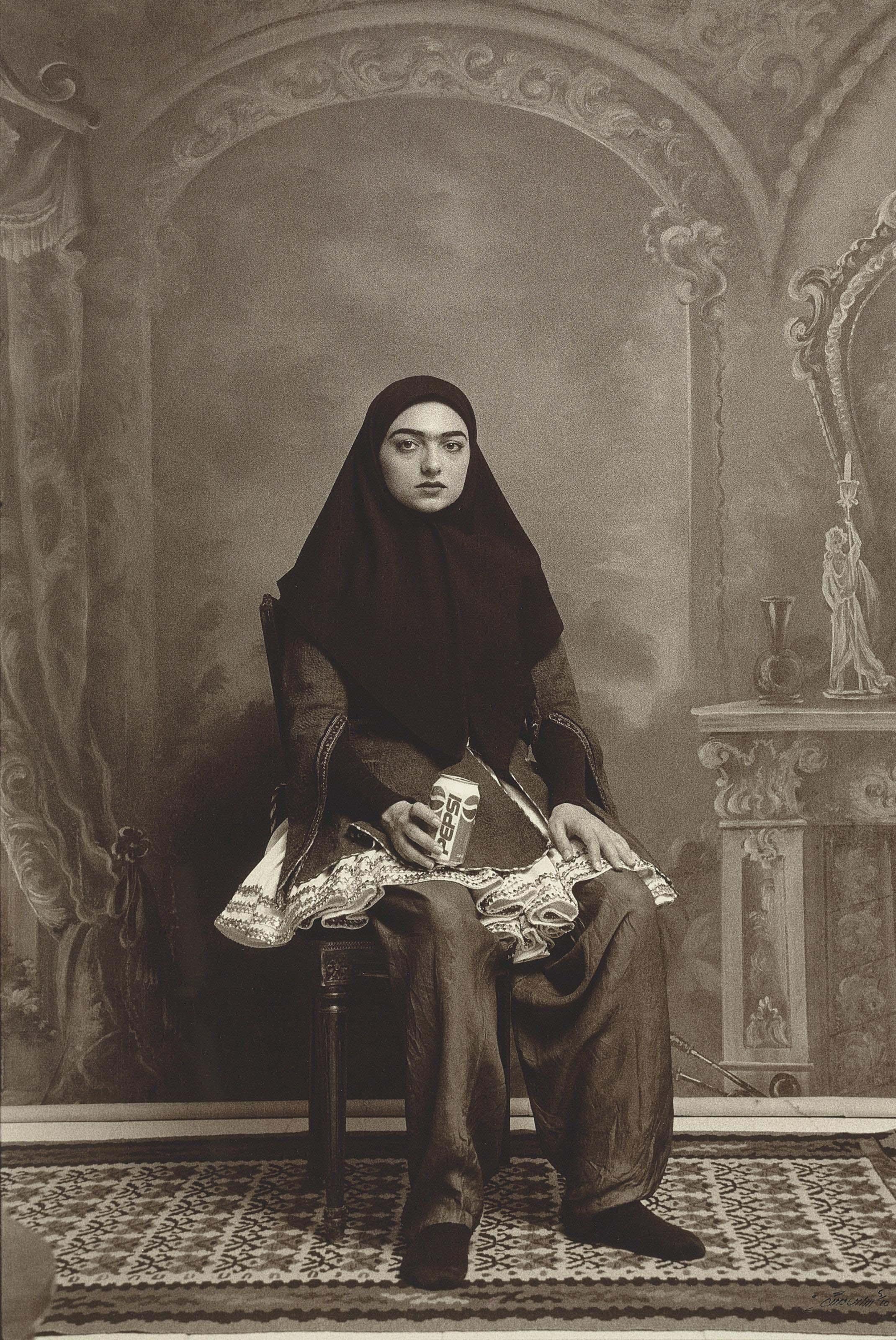 Shadi Ghadirian - Untitled (from the Qajar series)
