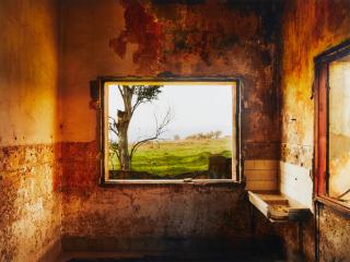 Shai Kremer - Abandoned Syrian Base, View of a Minefield, Golan Heights