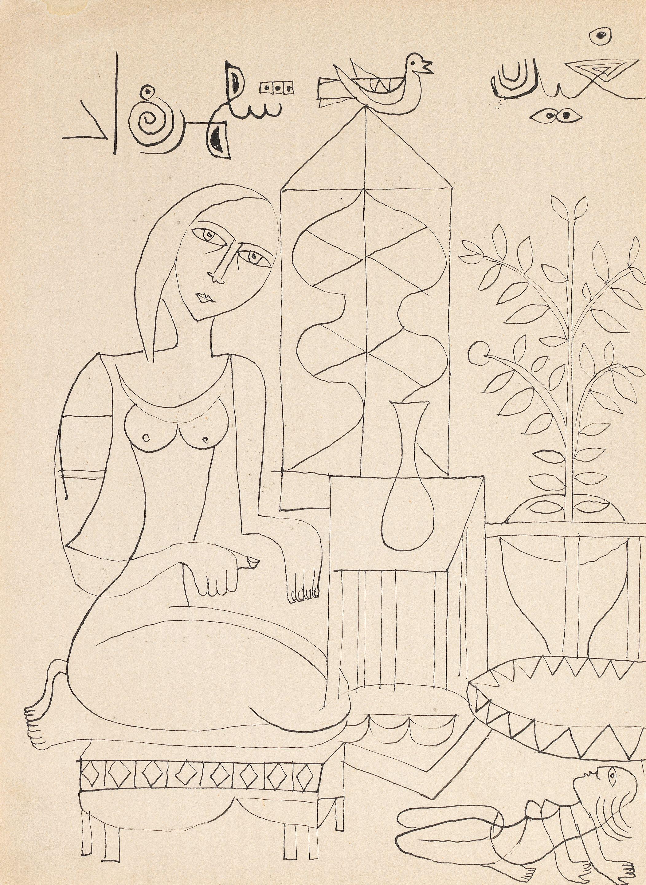 Shakir Hassan Al Said - One Thousand and One Nights (Alf Laylah wa-Laylah) 29 x 22cm each