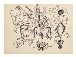 Shakir Hassan Al Said - The Martyrdom of Imam Hussein 29 x 22cm each