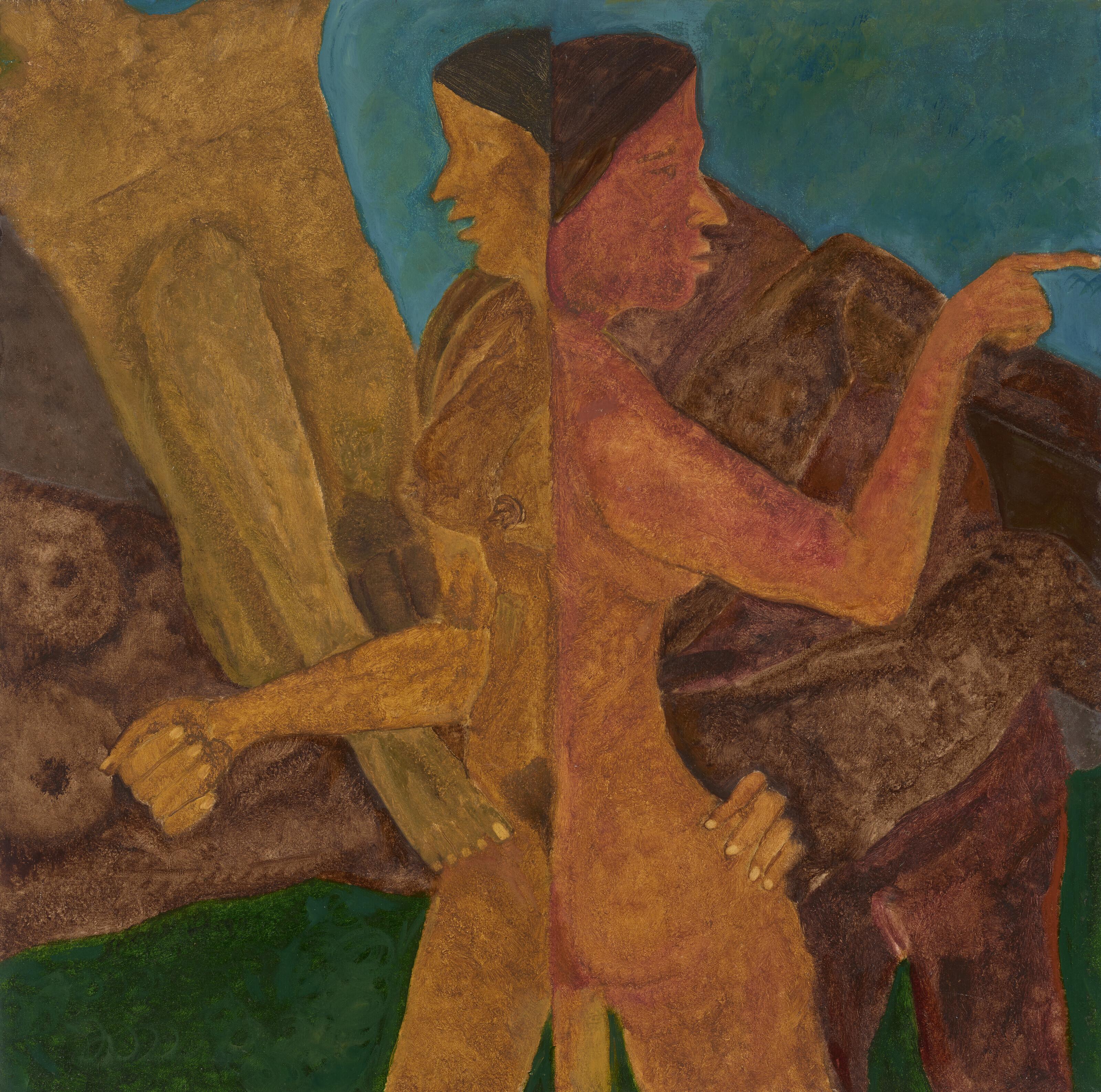 Shamshad Husain - Untitled (Figures)