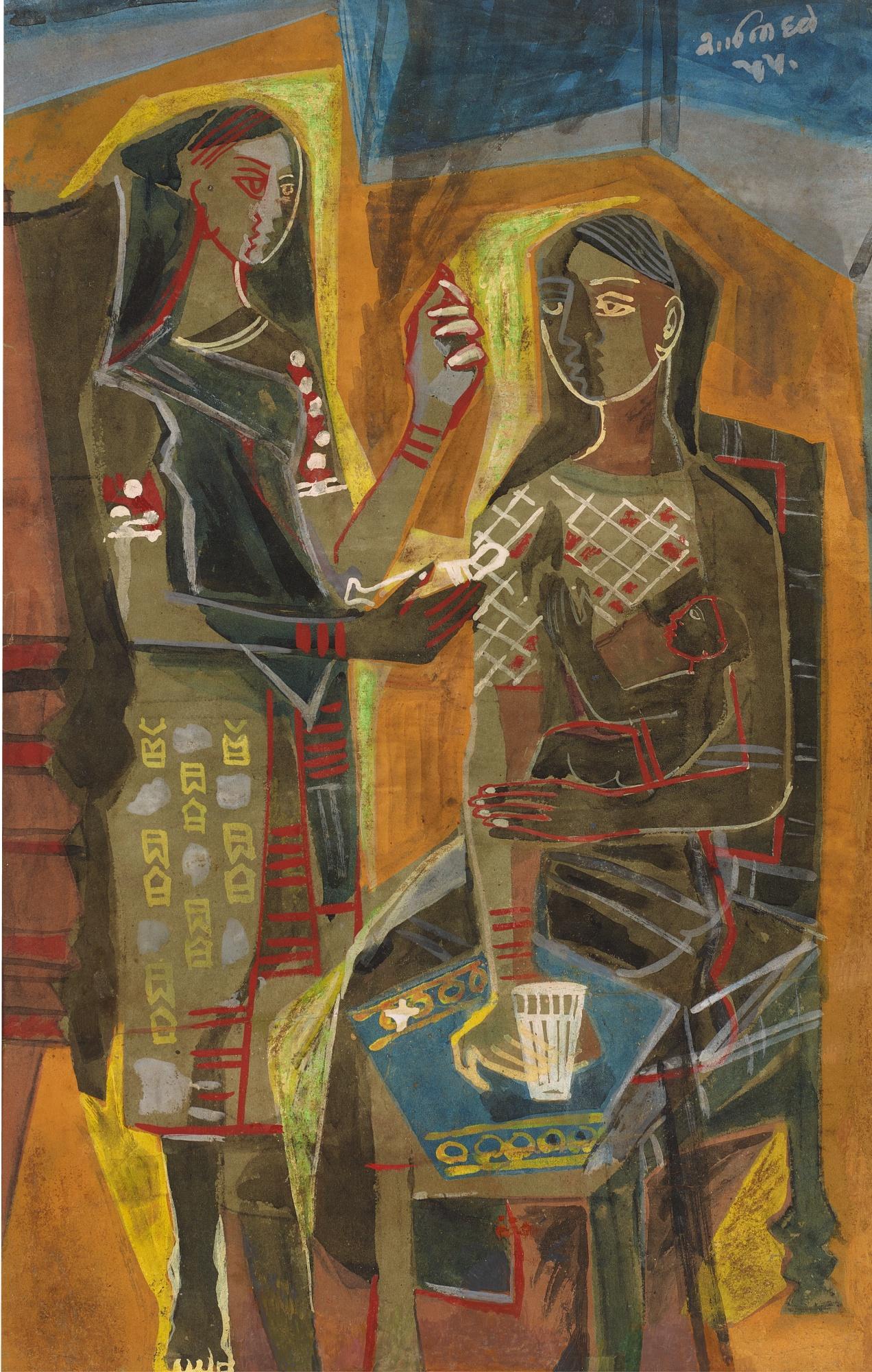 Shanti Dave - Untitled (Figures); Untitled (Mother And Child)