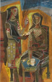 Shanti Dave - Untitled (Figures); Untitled (Mother And Child)