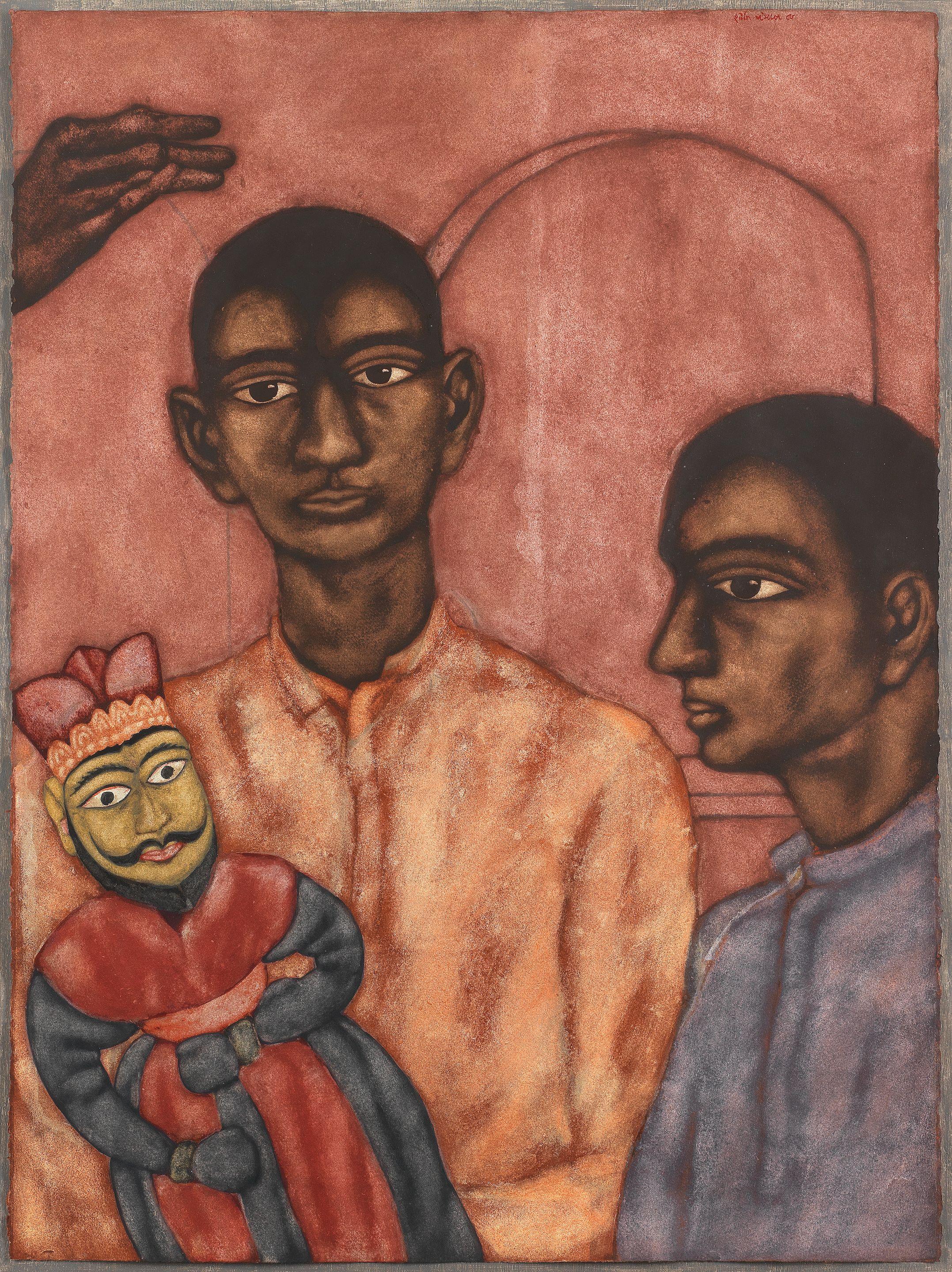 Shanti Panchal - Untitled (Children with Puppet)
