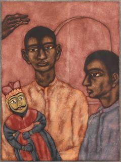 Shanti Panchal - Untitled (Children with Puppet)