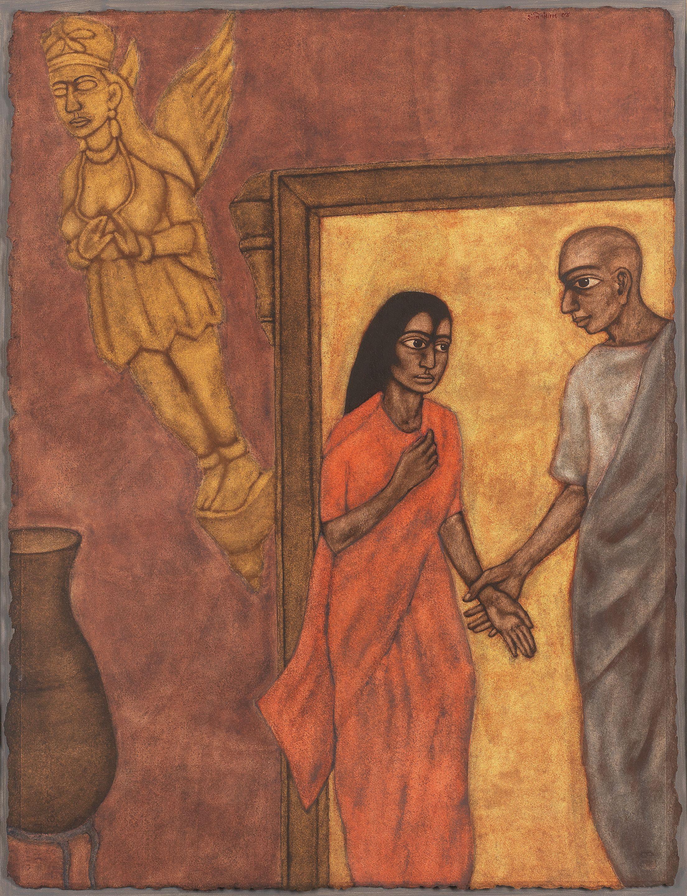 Shanti Panchal - Untitled (Man & Woman with Spirit)