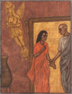 Shanti Panchal - Untitled (Man & Woman with Spirit)