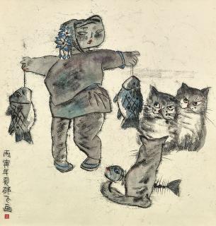 Shao Fei - Cat and Fish