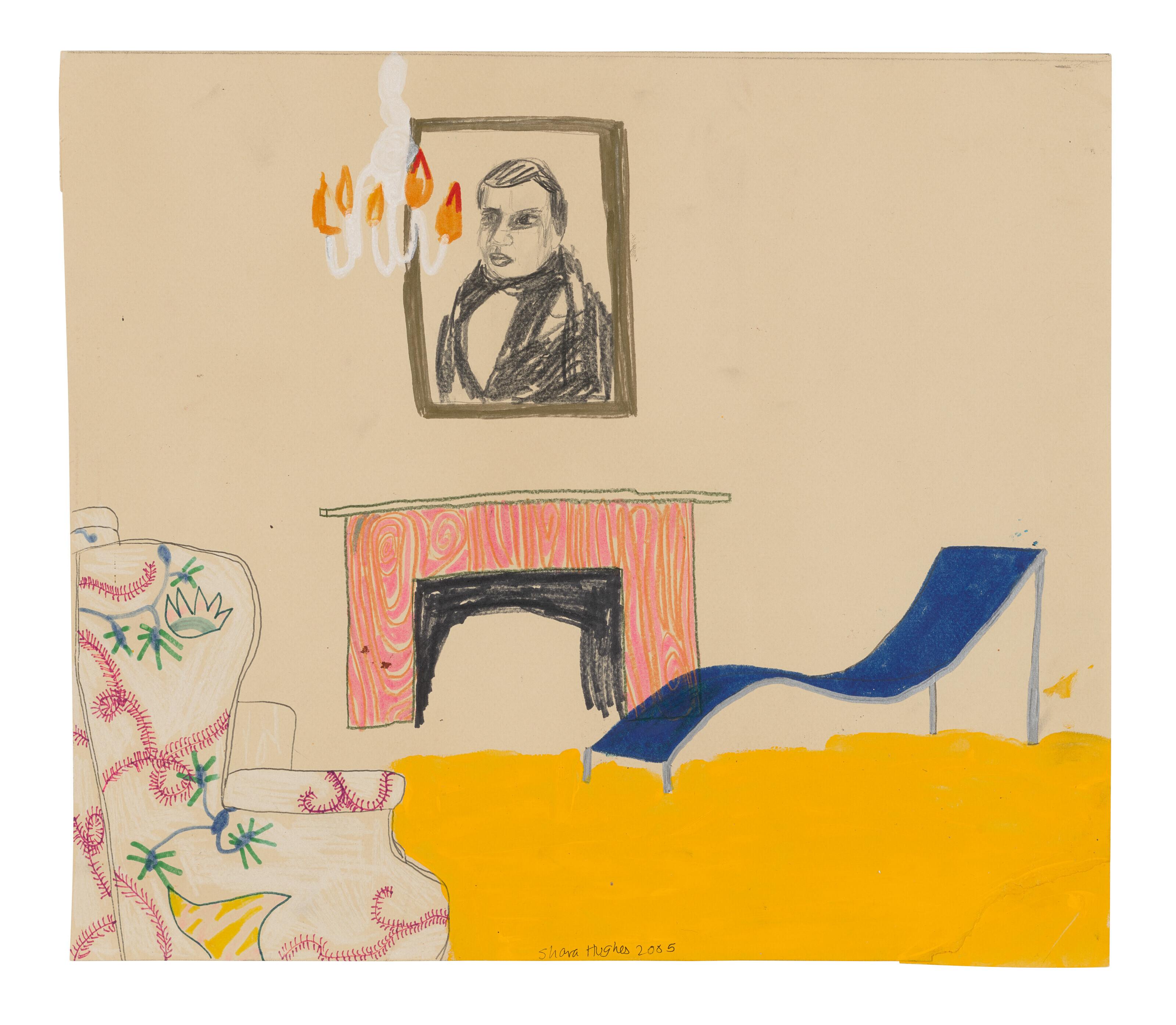 Shara Hughes - Portrait and Fireplace