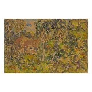 Sheikh Mohammed Sultan - Untitled (Village Scene)