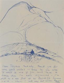 Sheila Fell R.A. - A Sketch of a Landscape (unframed)